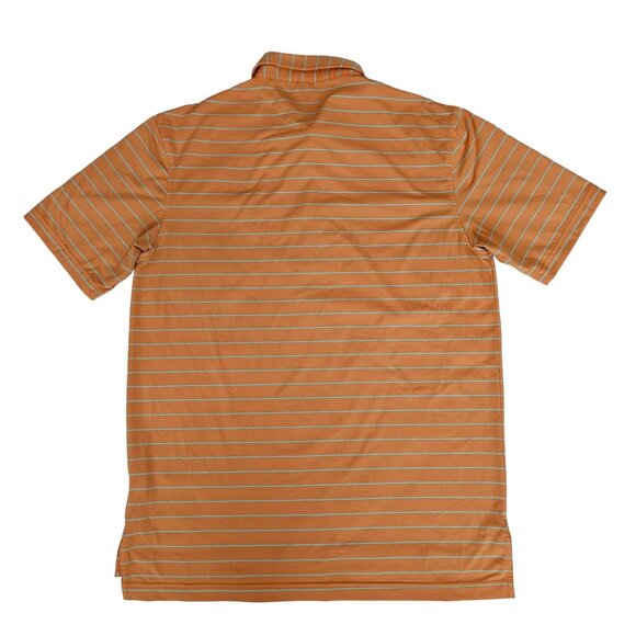 Peter Millar Summer Comfort Striped Collared Short Sleeve Polo Shirt Size Medium - Picture 2 of 12